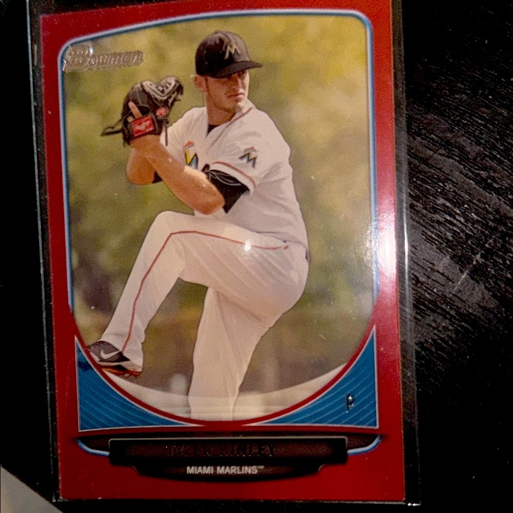 Tyler Kinley number five out of five this special insert from TOPPS in 2013